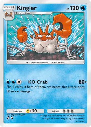 Kingler Pokémon TCG Pocket Card Untapped gg