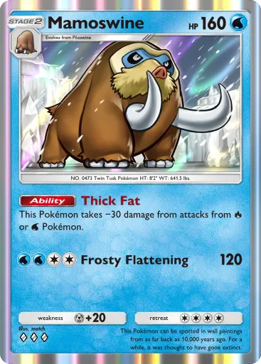 Mamoswine Pok Mon Tcg Pocket Card Untapped Gg