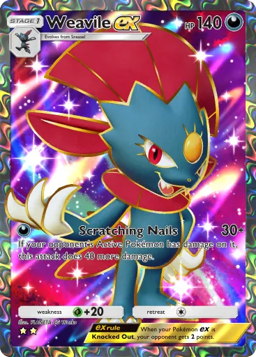 Weavile Ex Pok Mon Tcg Pocket Card Untapped Gg