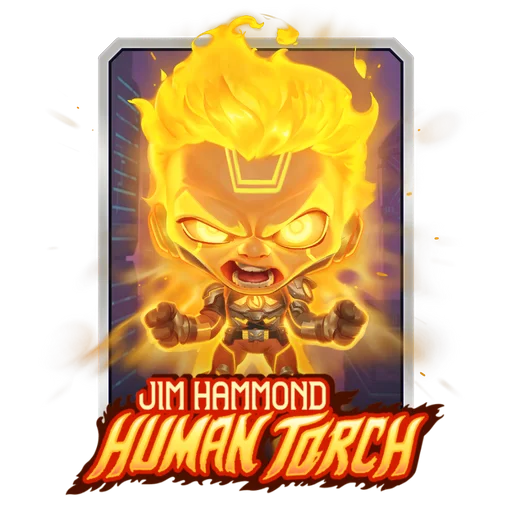 Jim Hammond (Torcia Umana) (Variante Chibi Cyberpunk)