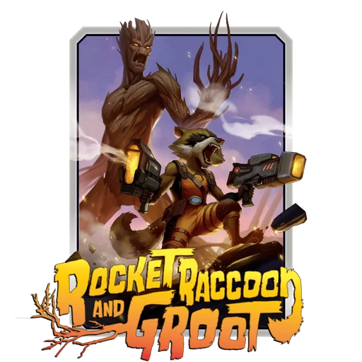 Rocket and Groot (Lemon Art Variant)