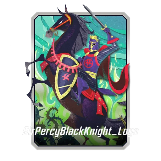 Sir Percy Black Knight (Paper Craft Variant)