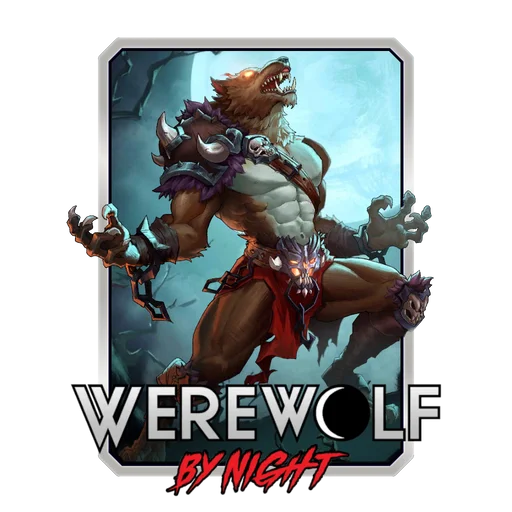 MARVEL SNAP on X: As we enter the final act of the Bloodstone season, we  present the ferocious, fang-bearing Werewolf By Night! 🔵 Cost: 3 🔶 Power:  3 🔹 After you play