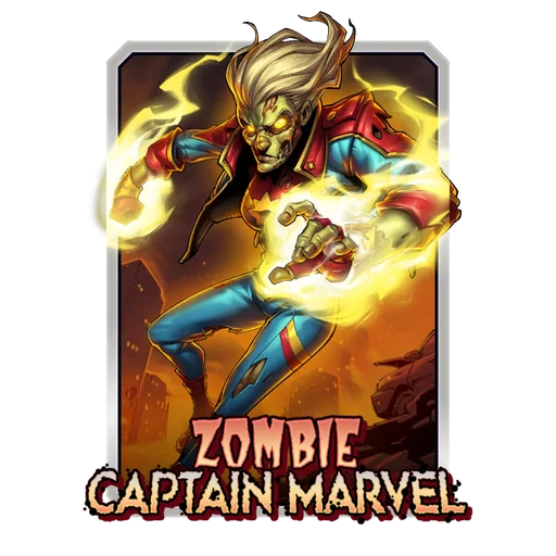 Zombie Captain Marvel (Ivan Fomin Variant)