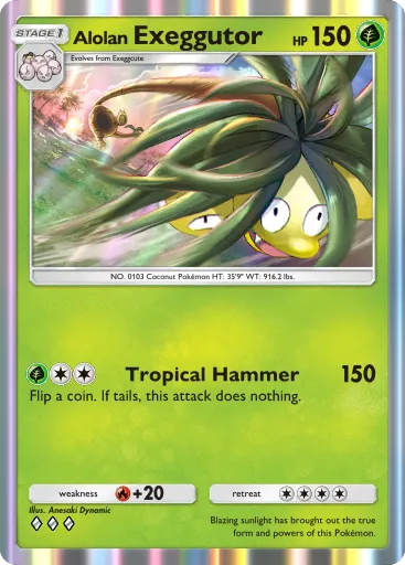 Alolan Exeggutor - CelestialGuardians - Pokémon Pocket Card