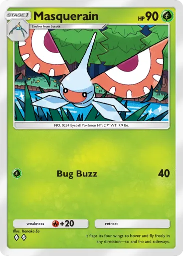 Masquerain - CelestialGuardians - Pokémon Pocket Card