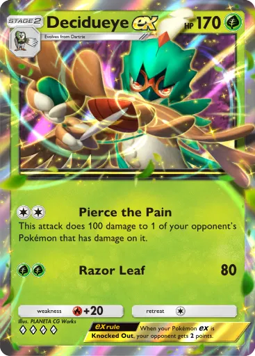 Decidueye ex - CelestialGuardians - Pokémon Pocket Card