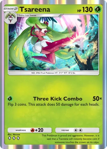 Tsareena - CelestialGuardians - Pokémon Pocket Card