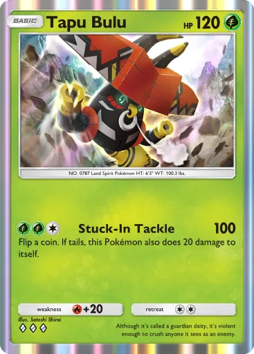 Tapu Bulu - CelestialGuardians - Pokémon Pocket Card