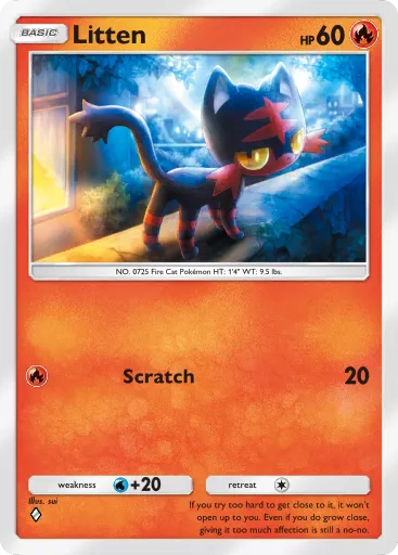 Litten - CelestialGuardians - Pokémon Pocket Card