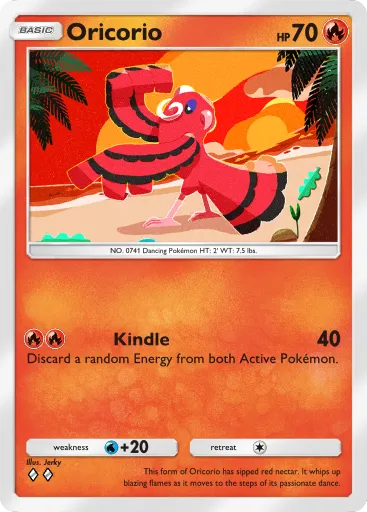 Oricorio - CelestialGuardians - Pokémon Pocket Card