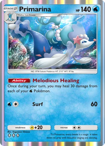 Primarina - CelestialGuardians - Pokémon Pocket Card