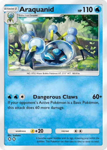 Araquanid - CelestialGuardians - Pokémon Pocket Card
