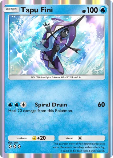 Tapu Fini - CelestialGuardians - Pokémon Pocket Card