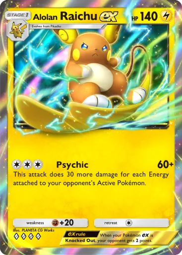 Alolan Raichu ex - CelestialGuardians - Pokémon Pocket Card