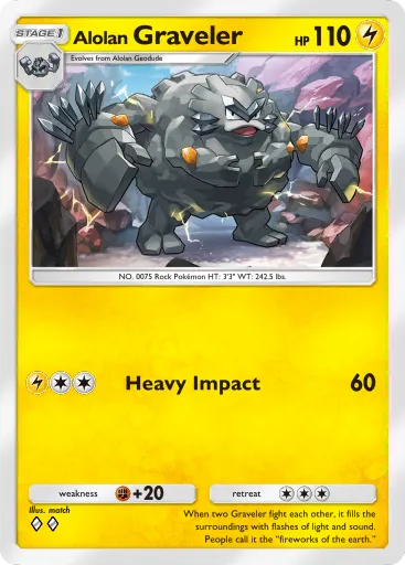 Alolan Graveler - CelestialGuardians - Pokémon Pocket Card