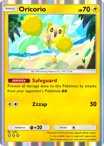 Oricorio - CelestialGuardians - Pokémon Pocket Card