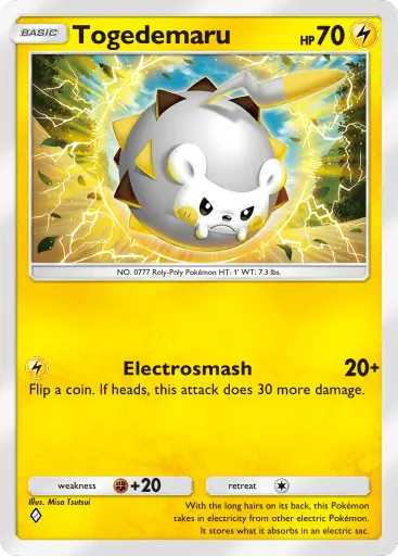 Togedemaru - CelestialGuardians - Pokémon Pocket Card