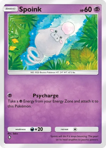 Spoink - CelestialGuardians - Pokémon Pocket Card