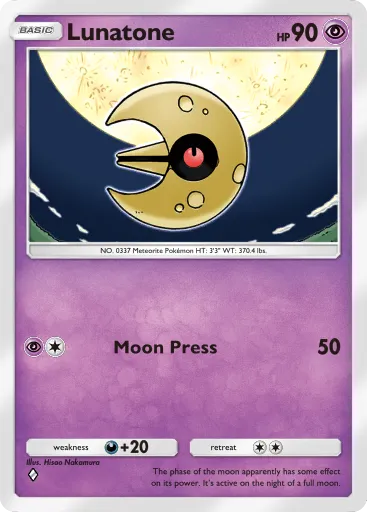 Lunatone - CelestialGuardians - Pokémon Pocket Card
