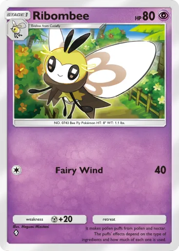 Ribombee - CelestialGuardians - Pokémon Pocket Card