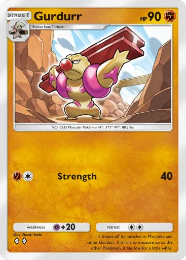 Gurdurr - CelestialGuardians - Pokémon Pocket Card