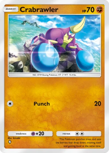 Crabrawler - CelestialGuardians - Pokémon Pocket Card