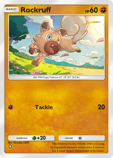 Rockruff - CelestialGuardians - Pokémon Pocket Card