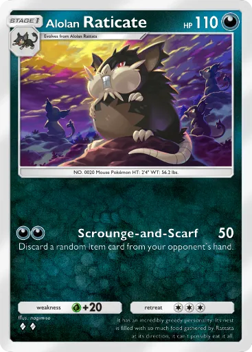 Alolan Raticate - CelestialGuardians - Pokémon Pocket Card