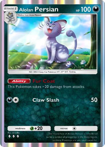 Alolan Persian - CelestialGuardians - Pokémon Pocket Card
