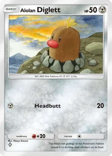Alolan Diglett - CelestialGuardians - Pokémon Pocket Card