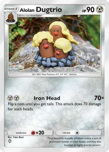 Alolan Dugtrio - CelestialGuardians - Pokémon Pocket Card