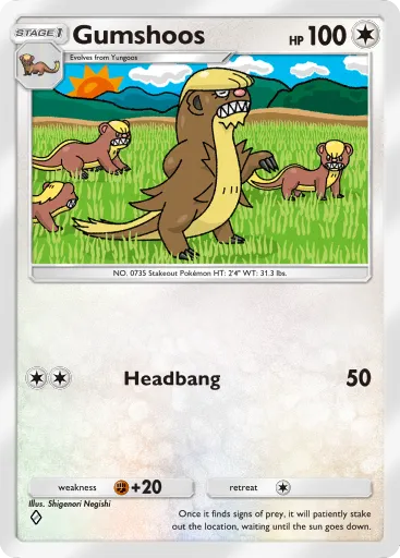Gumshoos - CelestialGuardians - Pokémon Pocket Card