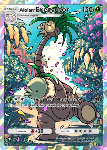 Alolan Exeggutor - CelestialGuardians - Pokémon Pocket Card