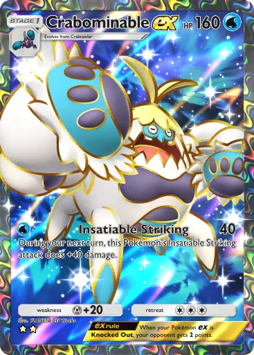 Crabominable ex - CelestialGuardians - Pokémon Pocket Card