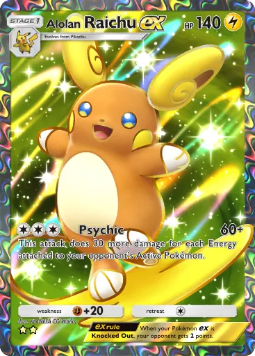 Alolan Raichu ex - CelestialGuardians - Pokémon Pocket Card