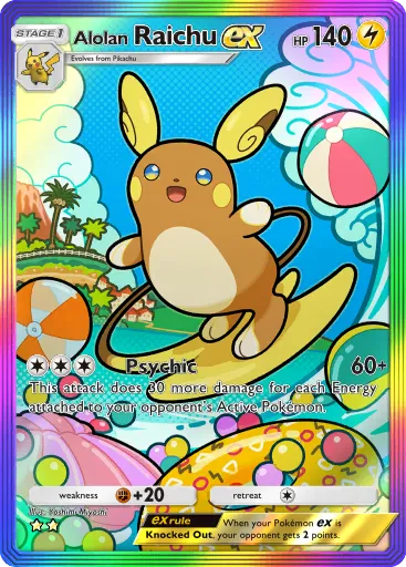 Alolan Raichu ex - CelestialGuardians - Pokémon Pocket Card