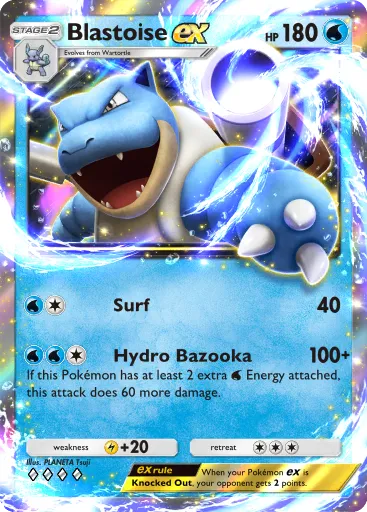 Blastoise ex - GeneticApex - Pokémon Pocket Card