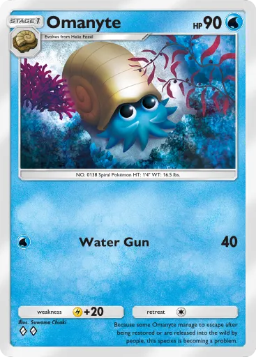 Omanyte - GeneticApex - Pokémon Pocket Card