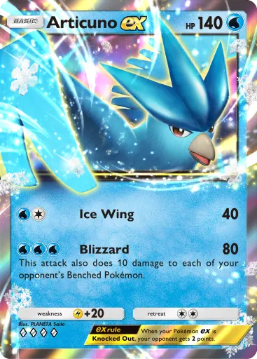 Articuno ex - GeneticApex - Pokémon Pocket Card