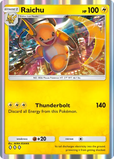 Orders Pokémon cards Pikachu Raichu