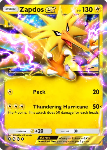 Zapdos ex - GeneticApex - Pokémon Pocket Card