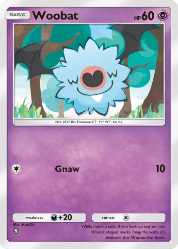 Woobat - GeneticApex - Pokémon Pocket Card