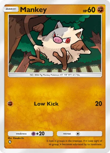 Mankey - GeneticApex - Pokémon Pocket Card