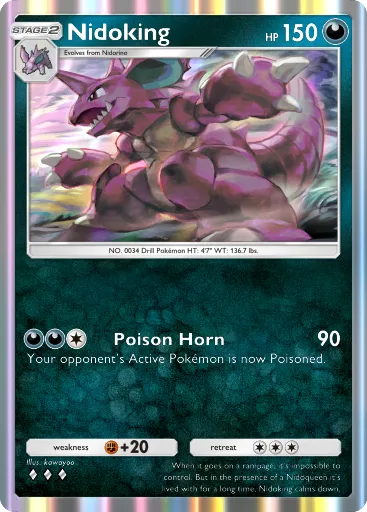 Nidoking - GeneticApex - Pokémon Pocket Card