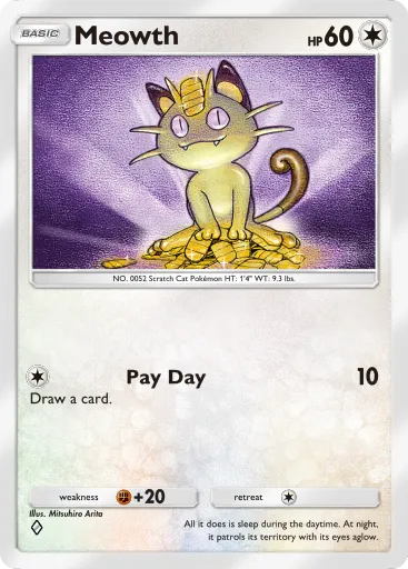 Meowth - GeneticApex - Pokémon Pocket Card