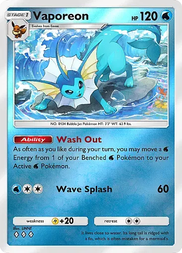 Vaporeon - DeluxePackEx - Pokémon Pocket Card