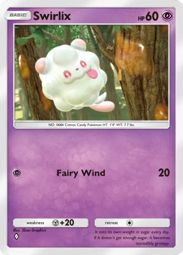 Swirlix - MythicalIsland - Pokémon Pocket Card