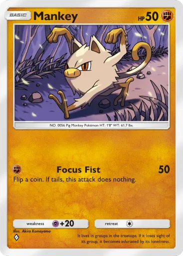 Mankey - MythicalIsland - Pokémon Pocket Card