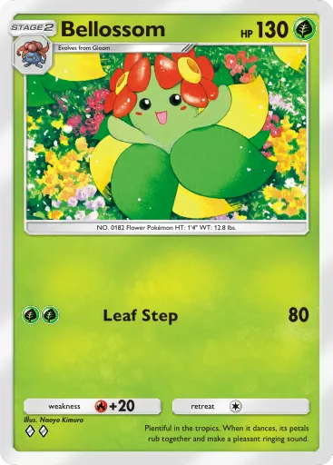 Bellossom - SpaceTimeSmackdown - Pokémon Pocket Card